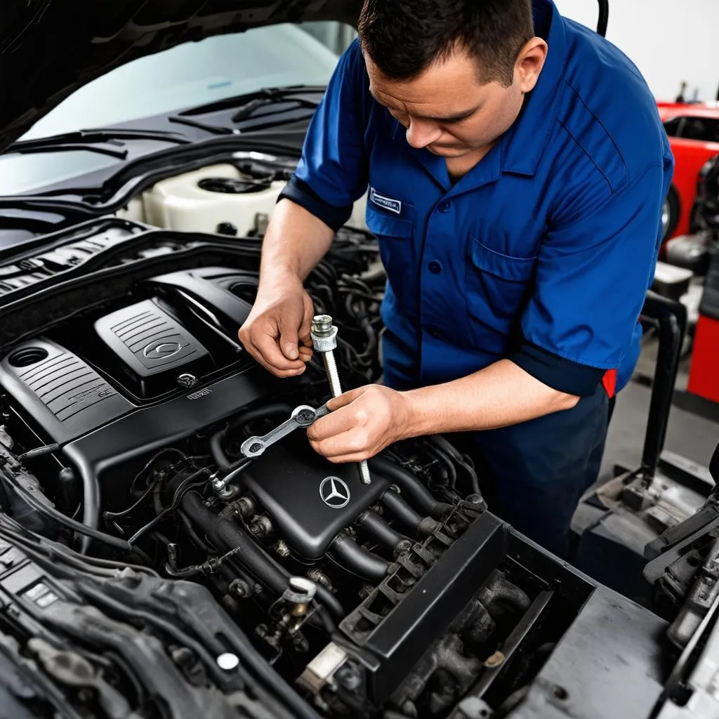 Mercedes engine repair